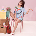 100% Viscose Korean Cute Pajamas Women Plus Size Pajamas Cheapest